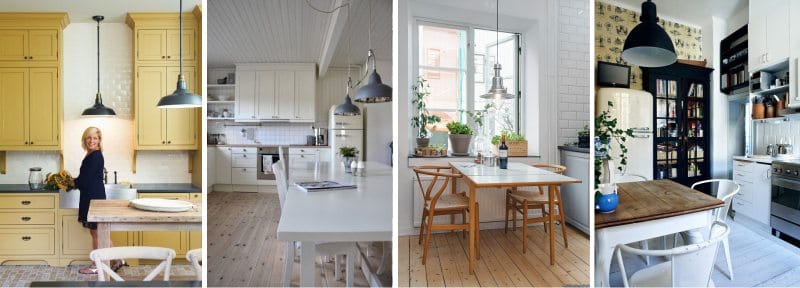 loft csillárok a konyhában