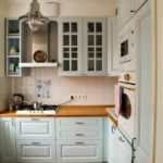 Pequeña cocina en Khrushchev