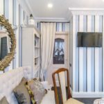 L-alakú elrendezés 10 m2-es konyhai területen. m