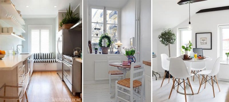 Plantas de interior en la cocina.