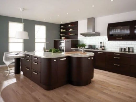 Moderno en el interior de la cocina.