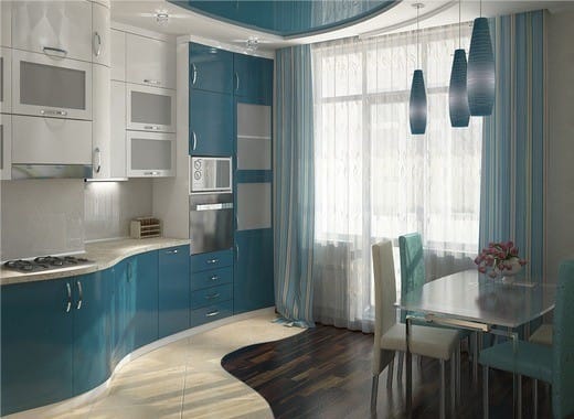 Moderno en el interior de la cocina.