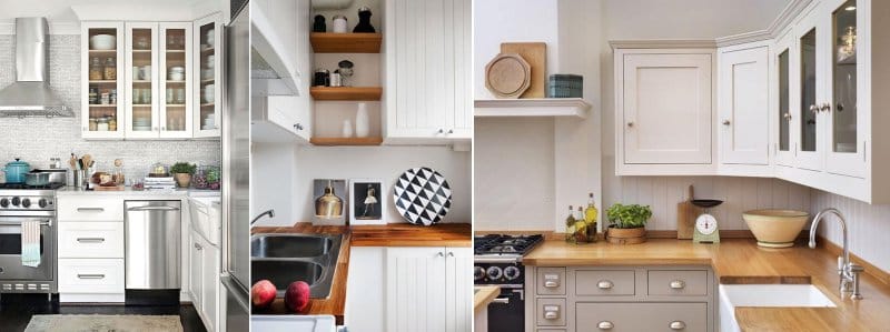 Angolo impostato su una piccola cucina