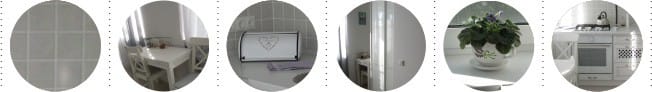 Cuisine 5,7 m2 avec porte coulissante - détails intérieurs Cuisine 5,7 m2 avec porte coulissante - détails intérieurs