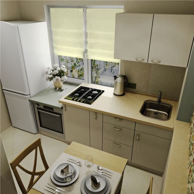 Petite cuisine beige