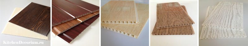 Painéis de PVC com design de madeira