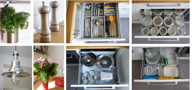 Réparer une petite cuisine avec une cloison - organisation des accessoires et du rangement Réparer une petite cuisine avec une cloison - organisation des accessoires et du rangement