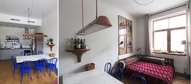 Rèm cửa màu be trên grommet trong nội thất phòng khách nhà bếp Rèm cửa màu be trên grommet trong nội thất phòng khách nhà bếp