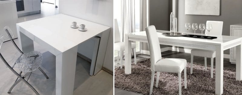 طاولة مطبخ من MDF ملونة