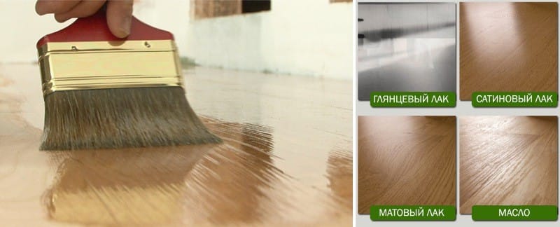 Papan parket untuk dapur - perbandingan minyak dan varnis