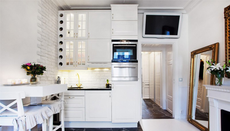 Witte keukenstudio