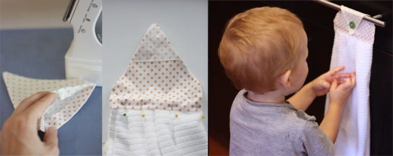 DIY кухненска кърпа с държач