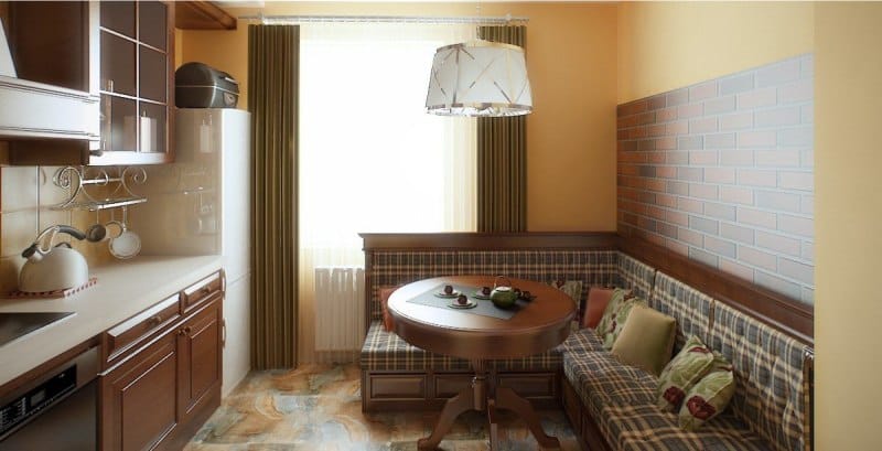 Angolo cucina in legno all'interno