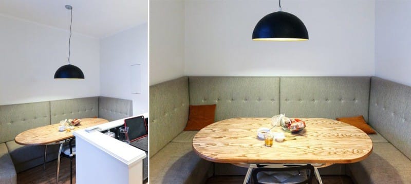 Angolo cucina morbido all'interno