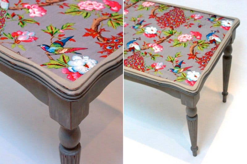 Decoupage meja dapur - idea-idea