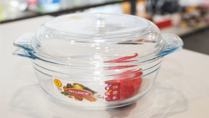 Olla de vidrio resistente al calor