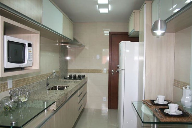 Màu nâu và màu be trong nội thất nhà bếp