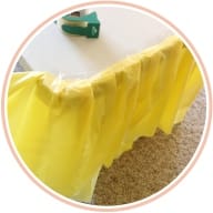 Como fazer uma toalha de mesa para a mesa das crianças com as próprias mãos