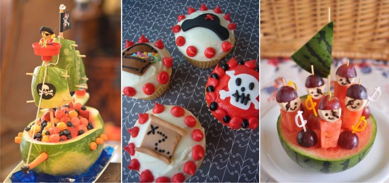 Decorar sobremesas para um aniversário em estilo pirata