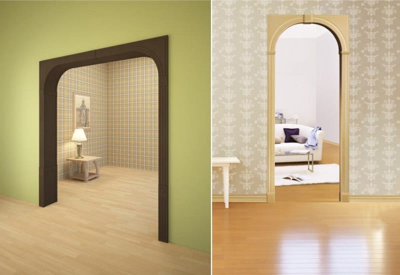 Arco interno con arco rettangolare