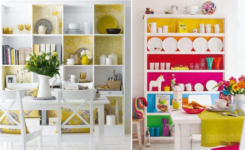 Rack de decoração para a cozinha