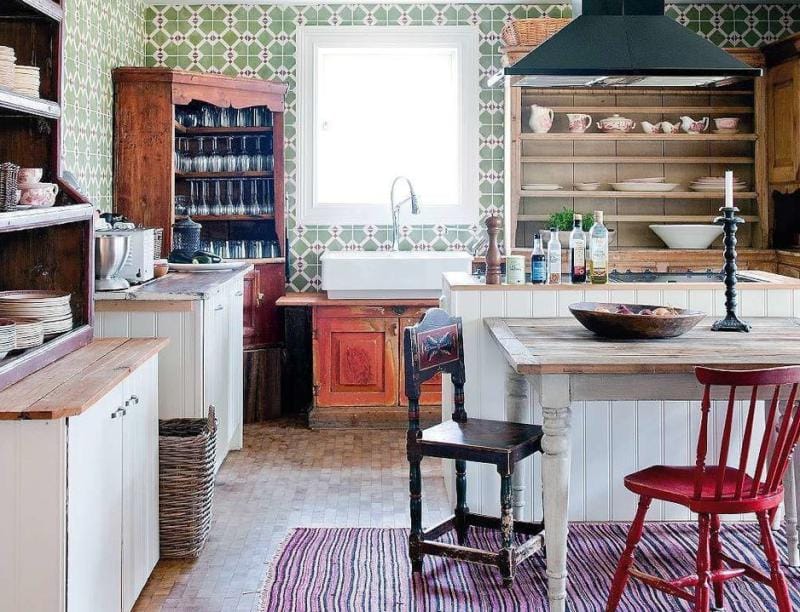 Rack em estilo country e Provence