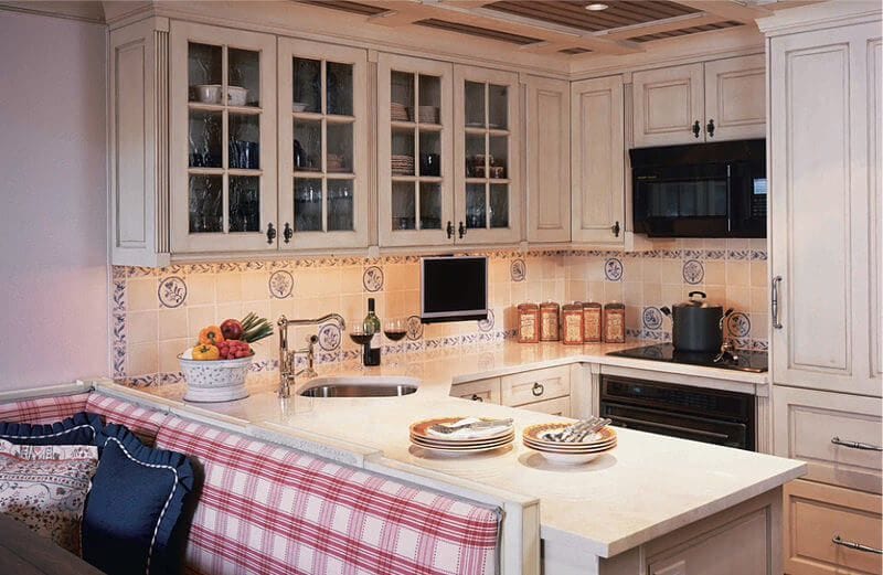 Layout da cozinha em forma de U