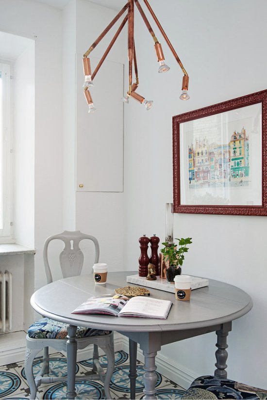 Bilder i utformingen av spisestue