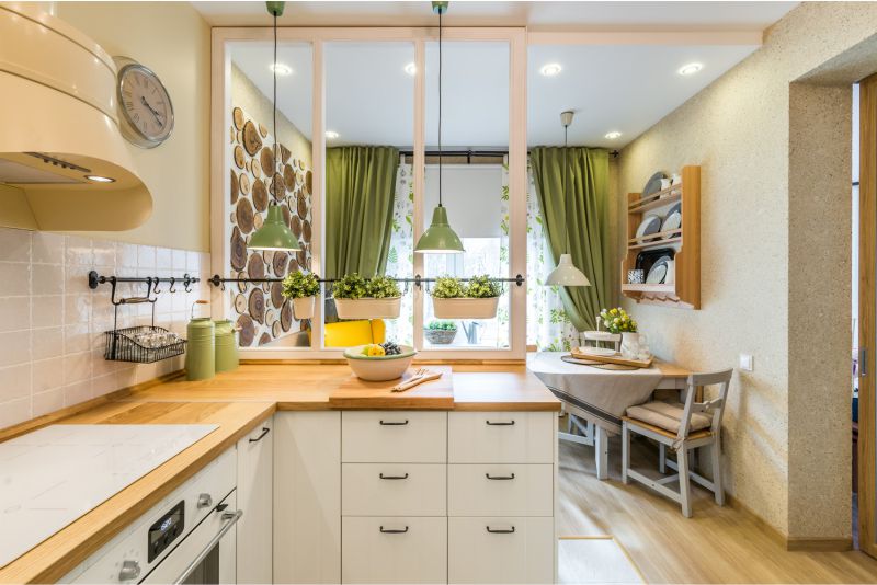 Interior da cozinha do estilo country