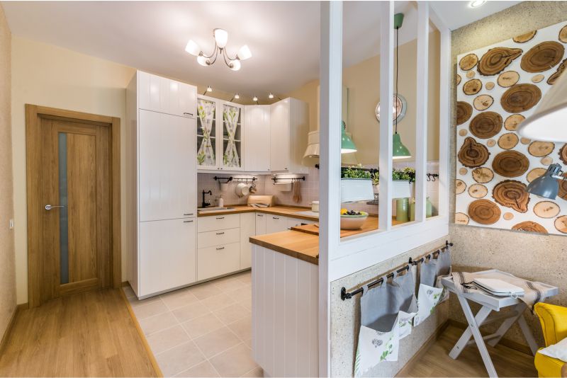Interior da cozinha do estilo country