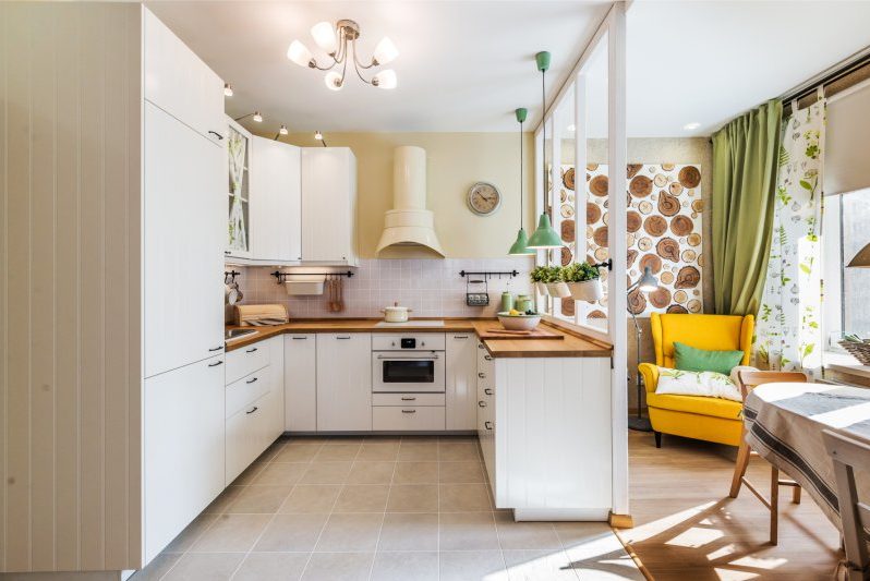 Interior da cozinha do estilo country