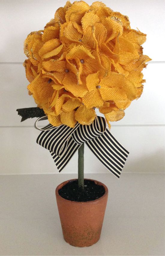 Topiary i form av hortensia