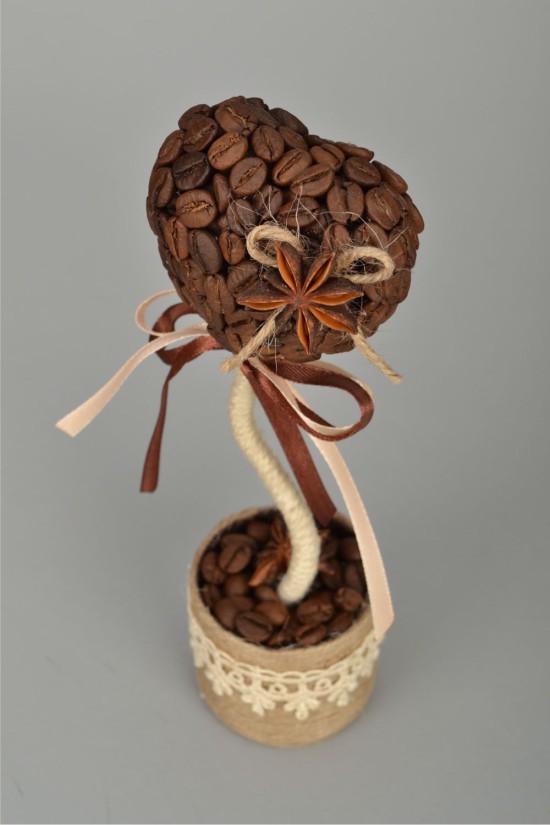 Kaffebønner valentinkort