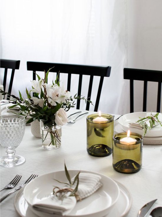 Flaske stearinlys holdere