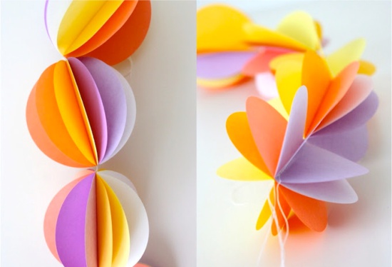 Paper ball krans
