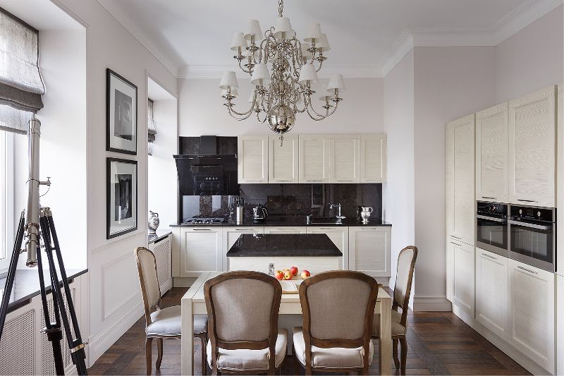 Keuken decor zwart en wit foto