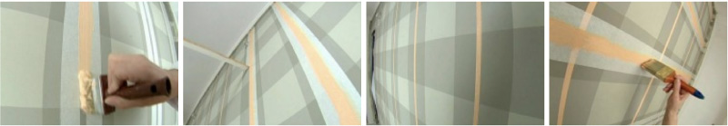 Escocés escocés pintura de pared etapa