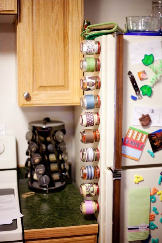 Spice Cans på kjøleskapet