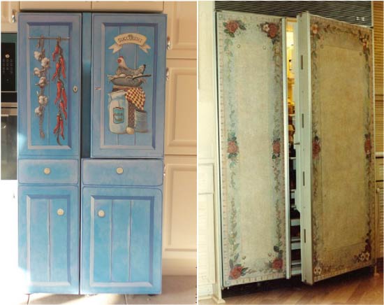Decoupage Side-by-Side Kjøleskap