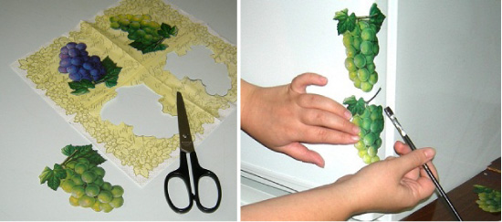 DIY decoupage kjøleskap