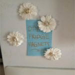 Kunstig blomst kjøleskap magneter