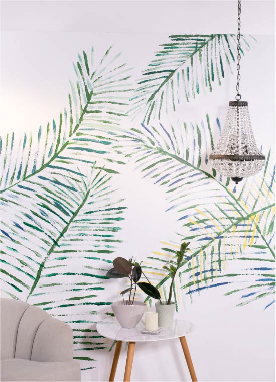 Pintura mural de espuma