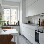 Cozinha 7 quadrados. layout linear