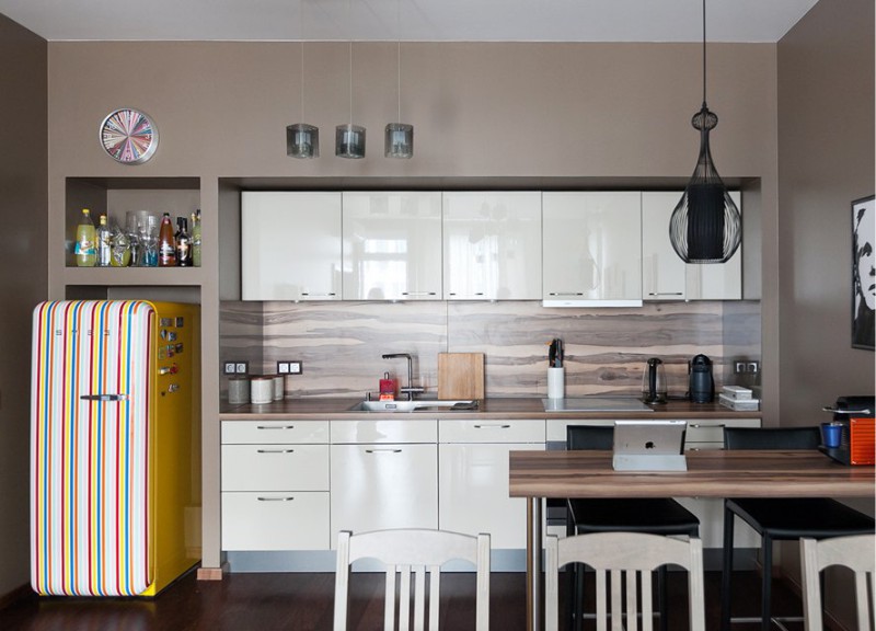 Layout de cozinha linear