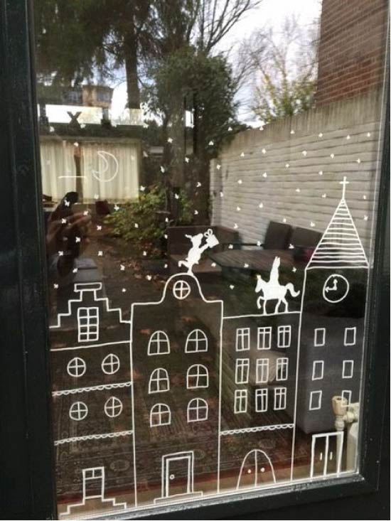 Markør tegning på veggen