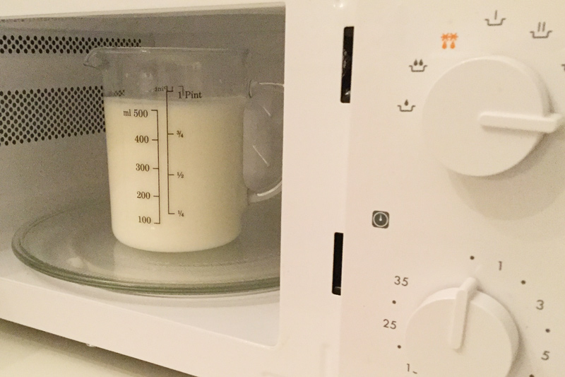 Kefir al microones