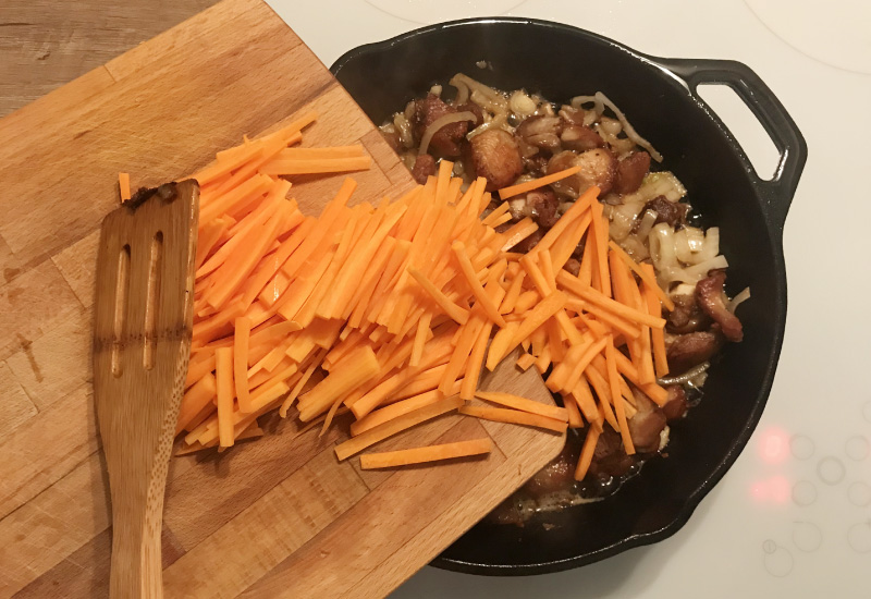 Gulrøtter i pilaf